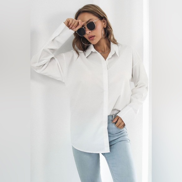 Dropped Shoulder Longline Shirt - Picture 4 of 8